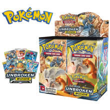 In Stock! English 324Pcs Unbroken Pokemon Bonds Booster Display Box (36 Packs) TCG: Sun & Moon Trading Card Game Toys 2024 - buy cheap