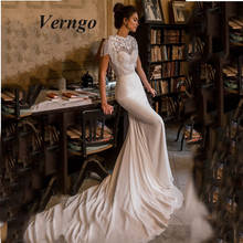 Verngo-vestido de novia de sirena con falda extraíble, 2021 2024 - compra barato