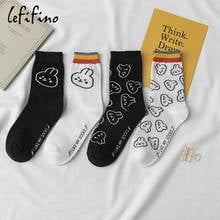 New Hot INS Women Socks Fashion Colorful Rabbit Ladies Tube Socks Harajuku Wild Fashion Cotton Socks Street Cartoon Trend Style 2024 - buy cheap