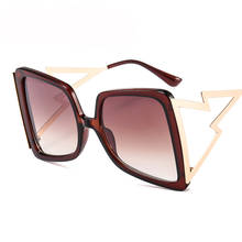 2020 брендовые дизайнерские модные квадратные солнцезащитные очки с бабочками Женские винтажные солнцезащитные очки с градиентной оправой и молнией для женщин 2024 - купить недорого
