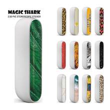 Magic Shark  Fashion Leaf Floor Print Painting  Leopard Case Cover E Cigar Wrap Vape Sticker Skin for IQOS 3 3.0 2024 - buy cheap