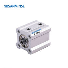 Nbsanminse-cilindro compacto de ação dupla cqa216, cilindro compacto de uso duplo, cilindro de ar tipo smc 2024 - compre barato