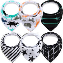 2pcs/lot Cotton Baby Boys And Girls Feeding Burp Cloths Triangle Baby Bibs Towel Cute Bandanas Scarf Children Cravat Baby Stuff 2024 - buy cheap