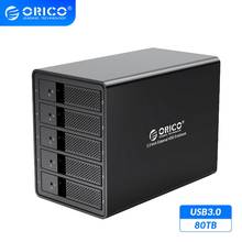 ORICO 95 Series 5 Bay 3.5'' USB3.0 HDD Docking Station Support 80TB UASP With 150W Internal Power Adaper Aluminum HDD Case 2024 - buy cheap