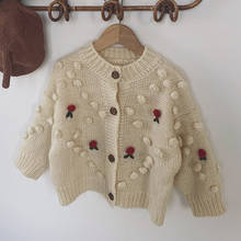 New 2020 Autumn Winter Baby Boys Girls Flower Cardigan Coat Children Clothing Boys Girls Knitted Kids Cardigan Coat 2024 - buy cheap