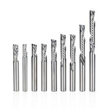 single flute down cutter 4/5/6 / 8mm left hand shank super aluminum cut spiral carbide cutter end mill 2024 - buy cheap