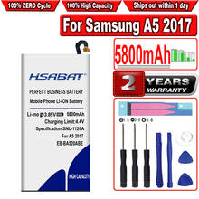 HSABAT EB-BA520ABE 5100mAh аккумулятор для Samsung A5 2017 A520 SM-A520F SM-A520F/SM-A520K SM-A520L 2024 - купить недорого