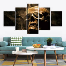 Wall Art Modular Canvas HD Prints Posters Home Decor Pictures 5 Piece Abstract skull Art Paintings Framework 2024 - buy cheap