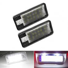 Luces LED para matrícula de coche, superbrillo, duraderas, para Audi A3/A4/A6/A8/Q7/RS4/RS6, plafón de matrícula Pl, 2 uds. 2024 - compra barato