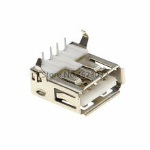 1000pcs USB 2.0 4Pin A Type Female Socket Connector G54 2 Feet 90 Degree Data Transmission Charging Plug Adapter PCB SDA Cable 2024 - buy cheap