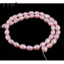 Baroque High Quality Pearl For Diy Women Elegant Necklace Bracelet Jewelry Making Cultured Freshwater Pearl Beads Pink 8-9mm 2024 - buy cheap
