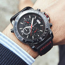 Relogio Masculino  New OCHSTIN Sport Chronograph Mens Watches Top Brand Casual Leather Waterproof Date Quartz Watch Man Clock 2024 - buy cheap