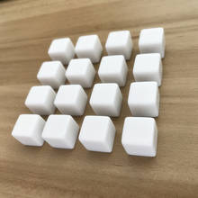 Wholesale 100 Pcs 12/16/18 mm Dice White Blank Square Corner Dice Set Can Write and Carving Children Teaching Instruments 2024 - buy cheap