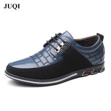 2019 Autumn Men Leather Shoes High Quality Men Casual Lace-Up Oxfords Solid Tenacity Comfortable Formal Business Wedding Shoes 2024 - buy cheap