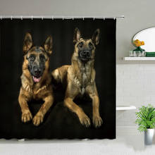 Animal Pet Dog 3D Printed Shower Curtains Cartoon Cat Bathroom Decor Waterproof Fabric Bath Curtain With Hooks Bathtub Screen 2024 - buy cheap