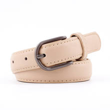 Fashion Women Belt Waist Belt Casual Leather Belts for Men Women Solid Round Shape Buckle Strap Brand Classic Belt SE72 2024 - buy cheap