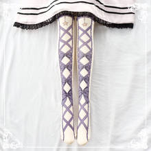Japanese-style Sweet Lolita Lolita Silk Stockings Bow Patyhose Dress Accessories GIRL'S Stockings 2024 - buy cheap