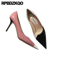 Sapatos de salto alto elegante, calçados na moda 4, 34, preto, ponta fina, rosa, slip-on, sapatos femininos, 33 tamanhos 2024 - compre barato