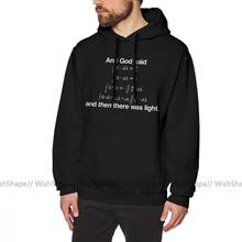 Maxwell Hoodie And God Said Maxwell S Equations Hoodies Long Sleeve XL Pullover Hoodie Red Cotton Cool Loose Male Winter Hoodies 2024 - buy cheap