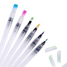 Bianyo 6PCS Portable Paint Brush Water Color Brush Pencil Soft Watercolor Brush Pen for Beginner Painting Drawing Art Supplies 2024 - buy cheap
