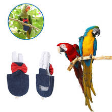 Parrot Diaper Flight Suit Nappy Clothes For Green Cheek Conure Parakeet Cockatiels Pigeons Pet Birds Feces Pocket 2024 - buy cheap