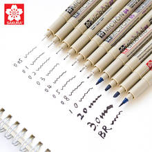 SAKURA-bolígrafos XSDK PIGMA Micron, punta de aguja, delineador fino, rotuladores de arte, dibujo, bocetos, suministros de diseño, papelería japonesa 2024 - compra barato