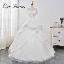 Cap Sleeves Ball Gown wedding dress 2020 New Design Lace Appliques Organza Ball Gown Wedding Dresses Bride Gowns China  WX0030 2024 - buy cheap
