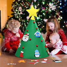 Детские игрушки «сделай сам», настенная войлочная Рождественская елка, 3D головоломка, обучающая игрушка, Веселая игра, подарки для детей 2024 - купить недорого