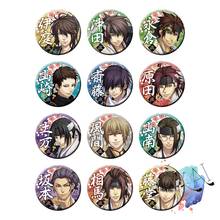 Hakuou Anime Badge Game Hijikata Toshizo Okita Souji Saitou Hajime Kazama Chikage Iba Hachirou Metal Badge Brooch Pins 2024 - buy cheap