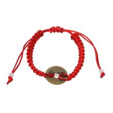 Colgante de moneda de cobre de la suerte de la riqueza China Feng Shui, pulseras de cuerda roja, joyería 2024 - compra barato