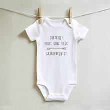 You Are Going To Be Grandparents Print Newborn Infant Baby Boys Girls Onesies Short Sleeve Romper Bodysuit Cotton Baby Clothes 2024 - buy cheap
