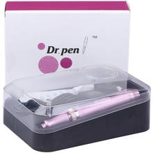 Ultima Dr. pen M7 фиолетовый 5 Регулируемые уровни microoneedle Электрический Dr derma ручка с 2 шт 12 pin 2024 - купить недорого