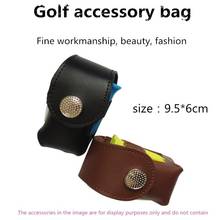 Small Golf Ball Bag Waist Pack Mini Luxury PU Leather 1 Pitchfork 2 Balls 4 Tees Storage Bag Holder On For Outdoor Golf Sports 2024 - buy cheap