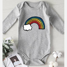 Baby Shower Gifts Newborn Girl Winter Clothes Rainbow Printed Baby Boy Onesies Romper Kids' Things One Piece Jumpsuit 2024 - buy cheap