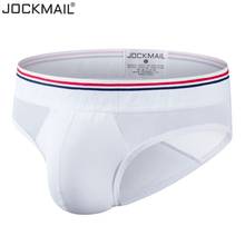JOCKMAIL Sexy Gay Men Underwear Briefs Cotton Breathable Bikini Panties Men Sexi Transparent Homme Jock Straps Slip White Black 2024 - buy cheap