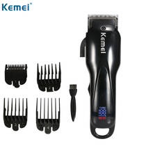 Kemei-máquina de cortar cabelo, profissional, elétrica, tela lcd, alta potência, com cabeça de óleo 2024 - compre barato