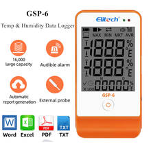 GSP-6 Temperature & Humidity Data Logger USB Temp Data Logger Recorder Vaccine Temperature Recorder 16000 Points Detector 40%off 2024 - buy cheap