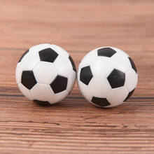 Bolas de futebol em resina, 2 peças, preto e branco, ecologicamente correto, mesa de futebol, bolas de bebê, pés, 32mm