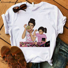 Летняя футболка в художественном стиле, модная футболка «Мама мамочка», хипстерские Модные Винтажные футболки, повседневные теплые милые футболки «супер мама» в стиле Харадзюку 2024 - купить недорого