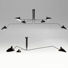 Современные скандинавские Ретро Потолочные лампы с несколькими головками для магазинов, ресторанов, дизайнерский креативный потолочный светильник для украшения 2024 - купить недорого