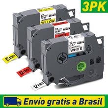 3pk 6/9/12mm 231 fita de impressora 20 cores, compatível com brother fita adesiva 231 131 631, transparente adesivo para etiquetador pt 2024 - compre barato