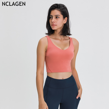 NCLAGEN Sports Bra High Impact Support Female Push Up Yoga Top Running Elastic Workout Vest Quick Dry Tank Top Gym Underwear 2024 - buy cheap