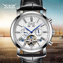 2020 Top Brand Jaragar Men Automatic Mechanical Watch Leather strap Tourbillon Clock  Tourbillon Male Clock Relogio Masculino 2024 - buy cheap