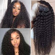 250 Density Kinky Curly Wig RXY 13x4 Lace Front Human Hair Wigs For Women Curly T Part Wig Lace Closure Wig Brazilian Remy Hair 2024 - buy cheap