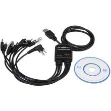 Cable de programación USB 8 en 1 multifuncional, Compatible con Walkie Talkie KENWOOD/QuanSheng/HYT/Motorola/YAESU/ICOM Radio 2024 - compra barato