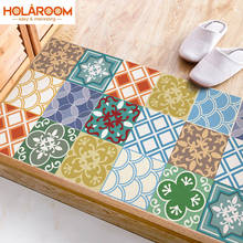 Kitchen Door Mat Waterproof Sticker Geometric Pattern Sticker Home Decorative Stair Mats Living Room PVC Material Mat Sticker 2024 - buy cheap