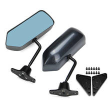 For 92-96 Prelude F1 Style Manual Adjustable Carbon Fiber Look Painted Side View Mirror 2024 - buy cheap