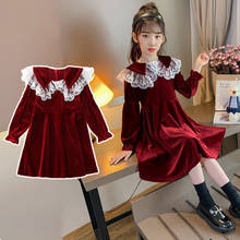Girls Dresses Long Sweater Dresses For Girls Spring Autumn Teenage Party Dresse Kids Christmas Dresses Costume 6 8 10 12 14 Year 2024 - buy cheap