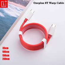 Чехол из ПВХ для OnePlus Nord 8t Warp зарядка с двойным Тип-C USB кабель 6A быстрой зарядки PD для One Plus 1 + 8, 8, 7, 7, 6 комплектов/партия, размер 6T 5T шесть пять тире зарядный кабель 2024 - купить недорого