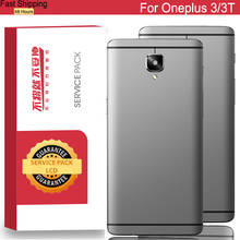 Carcasa trasera 100% Original para Oneplus 3 3T, cubierta trasera de cristal de batería para One Plus 3 3T, funda trasera con logotipo 2024 - compra barato